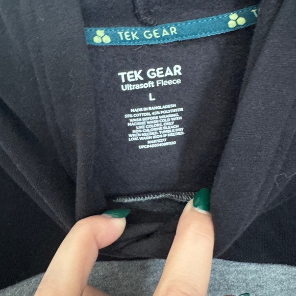 Kids Black and Gray Hoodie - Picture 3 of 4